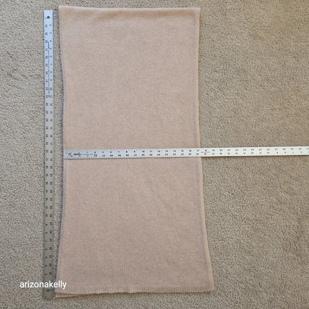 Thicker Cashmere Knit Scarf Tan